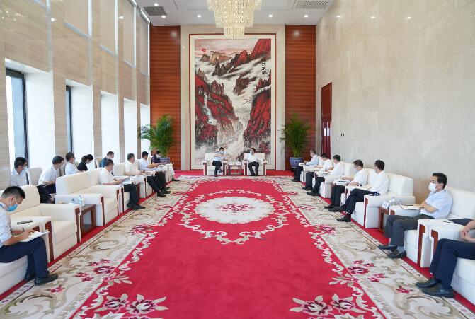 中國(guó)能建黨委書記、董事長(zhǎng)汪建平會(huì)見(jiàn)陜西省副省長(zhǎng)趙剛一行