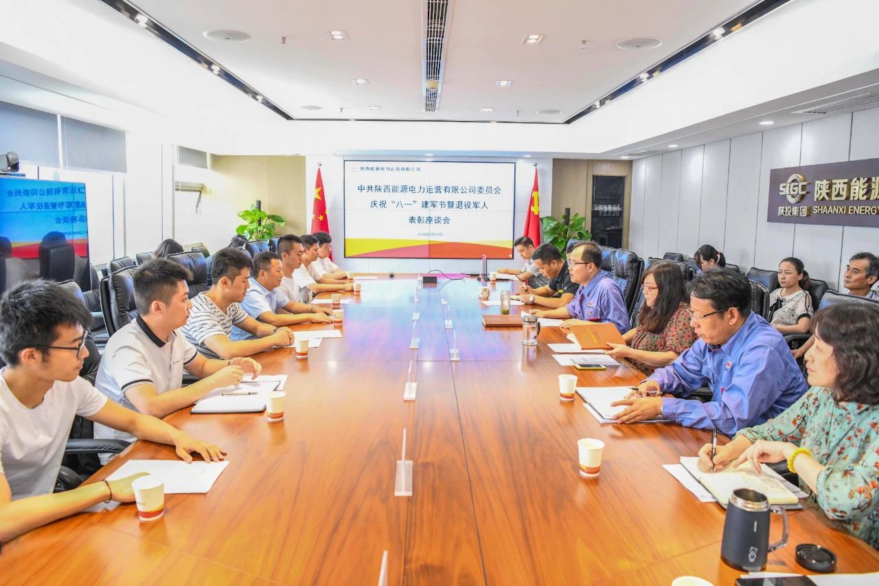 陜投集團電力運營公司召開慶?！鞍艘弧苯ㄜ姽?jié)暨退役軍人表彰座談會