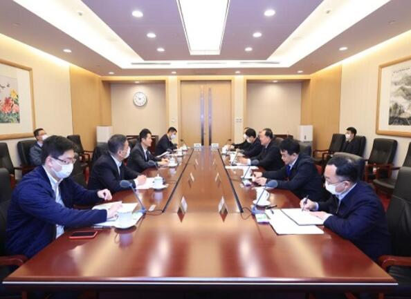 毛偉明會(huì)見上海市委常委、副市長吳清
