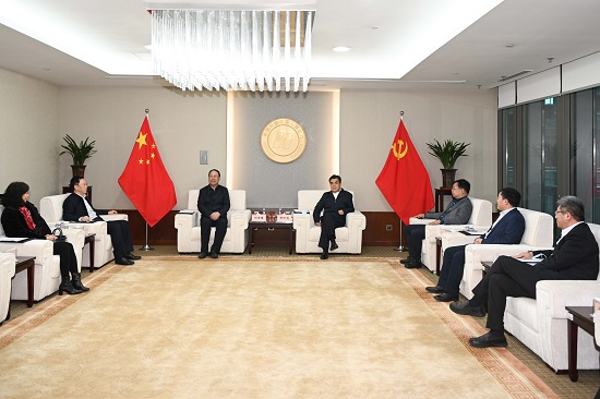 舒印彪、鄧建玲會見華北電力大學(xué)校長楊勇平