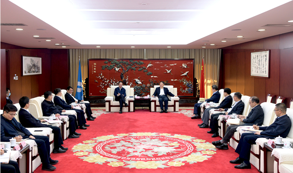 溫樞剛會(huì)見(jiàn)中國(guó)電建黨委書記、董事長(zhǎng)丁焰章
