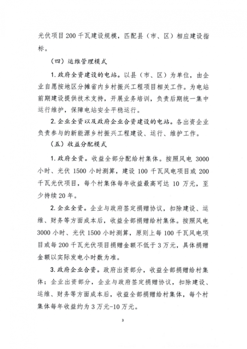 吉林省能源局發(fā)布全國首個(gè)出臺的省級“新能源+鄉(xiāng)村振興”方案！