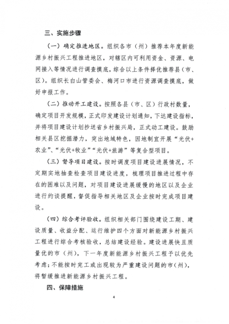 吉林省能源局發(fā)布全國首個(gè)出臺的省級“新能源+鄉(xiāng)村振興”方案！