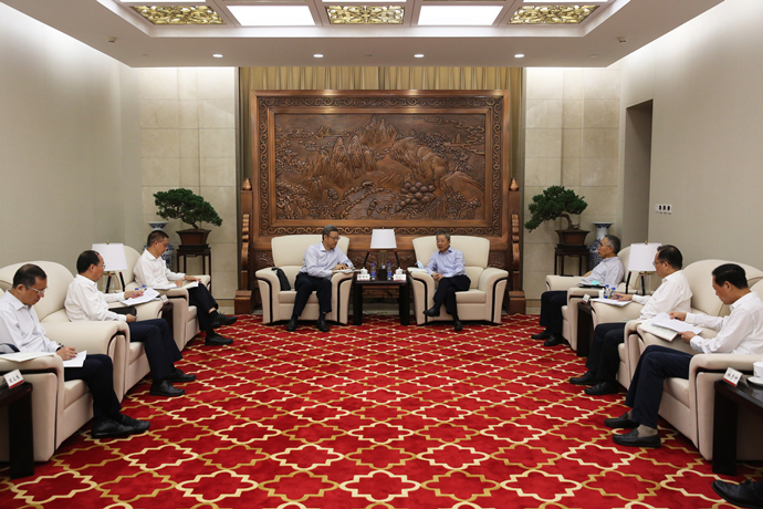 錢智民拜訪農(nóng)發(fā)行黨委書記、董事長錢文揮