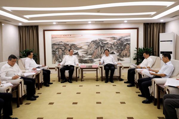國務院國資委黨委書記、主任張玉卓會見湖南省委副書記、省長毛偉明
