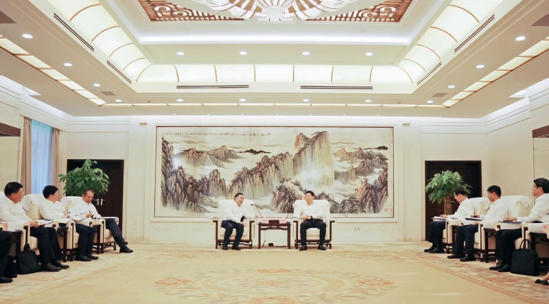 中國(guó)能建黨委書(shū)記、董事長(zhǎng)宋海良拜會(huì)陜西省省長(zhǎng)趙剛