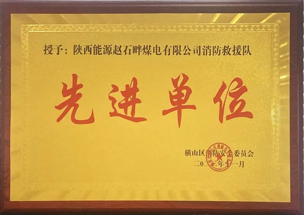 優(yōu)秀！再續(xù)輝煌！陜投集團(tuán)趙石畔煤電消防工作又獲表彰