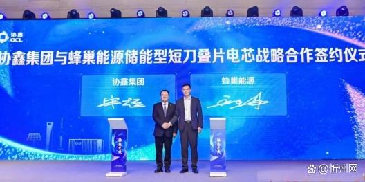 蜂巢能源與協鑫集團達成戰(zhàn)略合作：推動儲能行業(yè)新飛躍