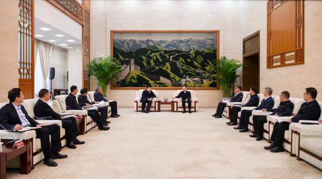 大唐集團董事長、黨組書鄒磊與國家電網(wǎng)董事長、黨組書記張智剛會談