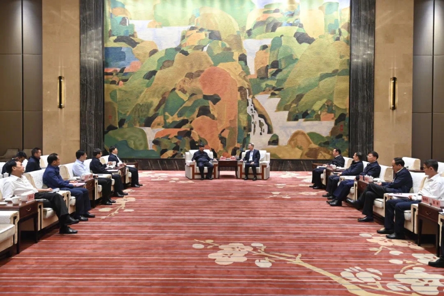 武漢市委書記郭元強(qiáng)、市長程用文會見三峽集團(tuán)董事長劉偉平一行