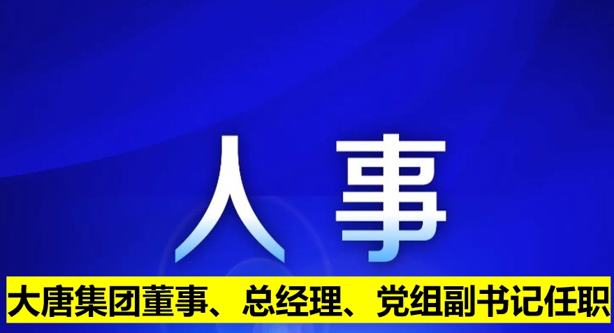 大唐集團(tuán)董事、總經(jīng)理、黨組副書記任職